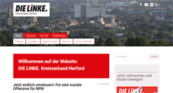Desktop Screenshot of dielinke-herford.de