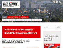 Tablet Screenshot of dielinke-herford.de